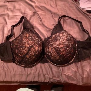 Auden Bra Black Eyelash Lace 42DDD